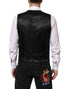 Dolce & Gabbana Black Wool Dress Formal Men Waistcoat Vest